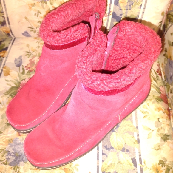 Land's End Pink Ankle Boots - Picture 1 of 6